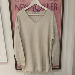 SIMONS VNECK LONG SWEATER